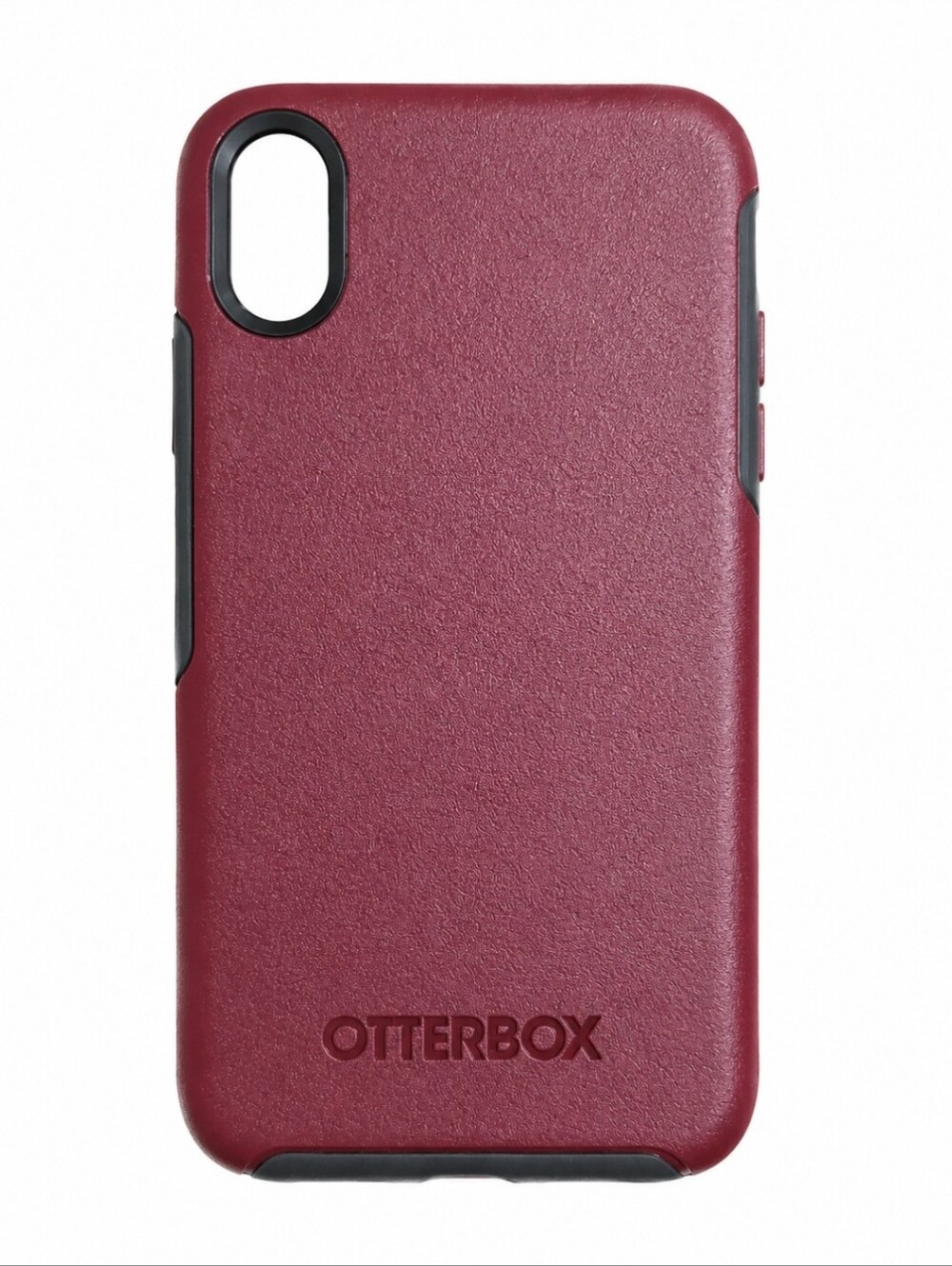 OtterBox Symmetry Series Burgundy Red Gray Case for Apple iPhone X XS